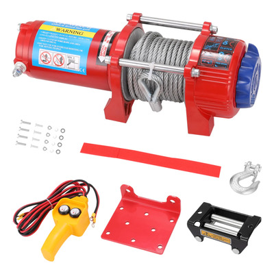 4500lb Kit Cabrestante Eléctrico 12v 10m Cable Acero 1.8kw | Envío gratis