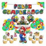Cumpleaños Mario Bross Globos Con Diseño