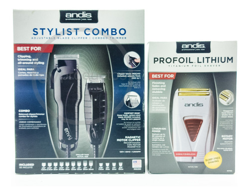 Oferta Andis Combo Envy, Trimmer Gtx + Shaver Profoil 15 Pz