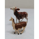 Britains Ltd Figuras Okapi Y Llama Vintage Made In England 