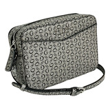 Bolsa Crossbody Guess Sf792612 De Poliuretano  Gris Asas Color Marrón