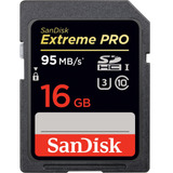Cartão Sdhc 16gb Sandisk Extreme Pro 4k Uhs-i Classe 10 De 9