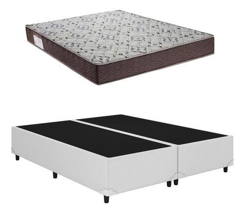 Cama Box Casal Bipartido Iso 150 D45 Branco - Ortobom