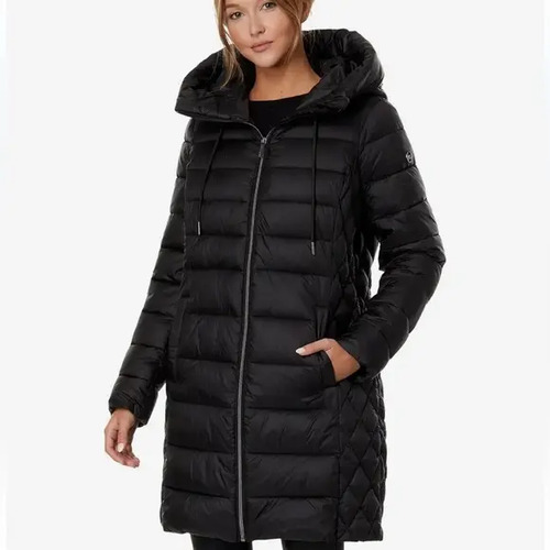 Chamarra Michael Kors Negra Mujer Plus Size Cuello Alto
