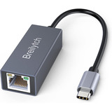 Adaptador Usb Tipo C A Ethernet Gigabit Rj45 Lan Cable Red