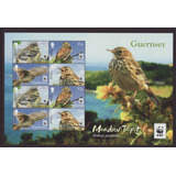 2017 Wwf Fauna- Aves- Bisbitas- Guernsey (hojita) Mint