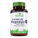 Citrato De Magnesio Con Zinc  60 Tab-vidanat