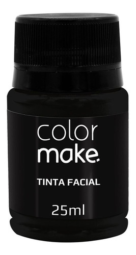 Tinta Facial Líquida Color Make Várias Cores Pote Com 25ml 