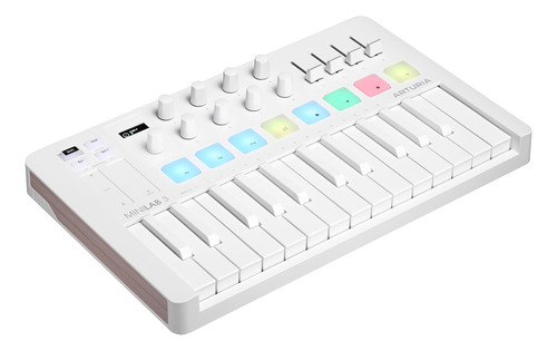 Arturia Minilab 3 - Controlador Midi, 8 Pads Multicolores, B