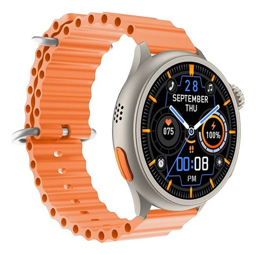 Reloj Inteligente Redondo Hw3 Ultra Max Para Hombre Con Pant