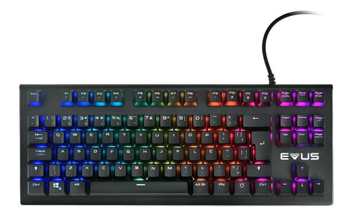 Teclado Mecânico Gamer Evus Tc07b Earthquake