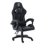 Silla Gamer Ergonomica The Game House Respaldo Reclinable Color Negro Material Del Tapizado Cuero Sintético