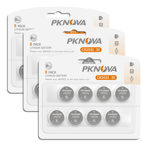 Fseofu Pknova - Bateria Cr2032 De 3 V, Bateria De Boton De C