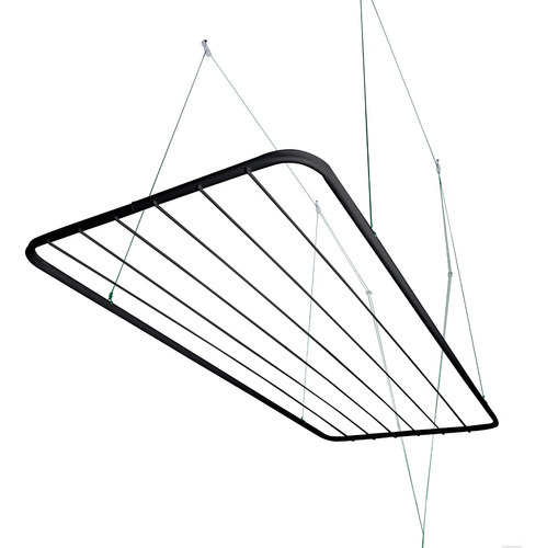 Varal De Teto 120 Cm Grande + Kit De Instalação Reforçado