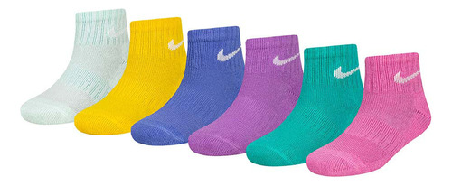 Medias Nike Dri Fit Performance Basic 6 Pk Niños-multicolor