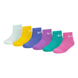 Medias Nike Dri Fit Performance Basic 6 Pk Niños-multicolor