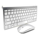 Teclado  Pequeno E Mouse Usb Notebook Ultrafino Bluetooth 