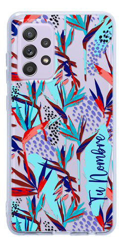 Funda Para Galaxy Flores Para Mujer Personalizada Tu Nombre