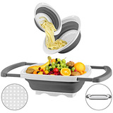 Collapsible Colander Set Of 3-1pc 6 Quart Over The Sink...