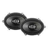 Par De Bocinas 5×7 6x8 2 Vías 350 Watts Rockseries Rks-n572 Color Negro