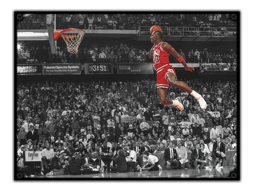 #1040 - Cuadro Vintage - Michael Jordan Chicago Nba No Chapa