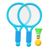 Juego De Tenis De Bádminton Para Niños, Raqueta De Azul