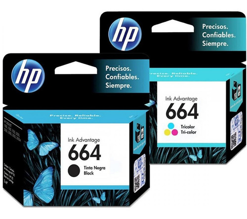 Cartuchos Originales Hp 664 Negro + Color 3775 3785 3787