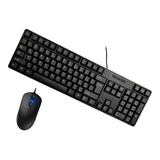 Kit Teclado Waterproof + Mouse Alambrico Usb 2.0 Pc Windows