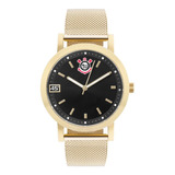 Relógio Technos Corinthians Dourado Garantia Cor2035mnj/4d