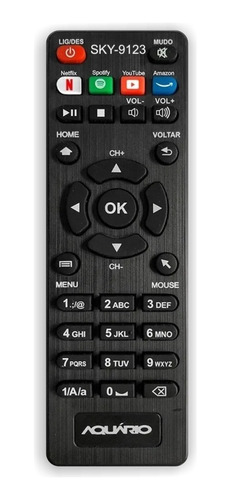 Controle Remoto Smart Tv Aquário Stv2000 Stv 2000 Youtube