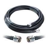 10 Metros Cable Coaxial Rg8 Conectores Tipo N Pl259 Ohm