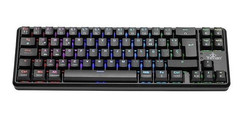 Teclado Gamer Yeyian Ytm-28209r Akil S3500 Switch Rojo Rgb