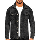 Campera De Jean Gris Hombre