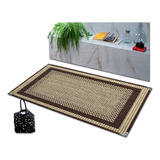 Tapete Sisal Grande Antiderrapante Sala 2,00x2,50 Modelos Cor Marrom S-590