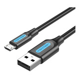 Cabo Carregador Usb Para Micro Usb V8 1m Vention Colbf Cor Preto