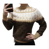 Sweater Pullover Lana Alpaca Llama Andino Talle S/m Unisex 