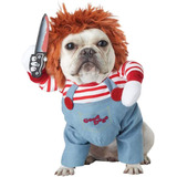 Disfraz Perro Pet Deadly Doll Lindo Perro Cosplay Halloween