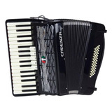 Acordeon Cadenza Cd48/34 48baixos 5 Registros 34teclas Preto