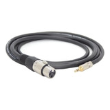Cable Mini Plug 3.5 A Xlr Canon Hembra Balanceado 15 Mts