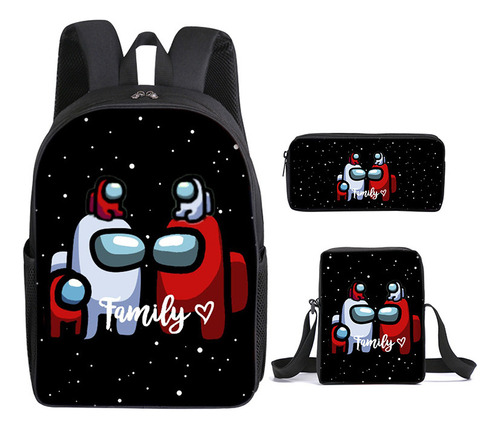 Mochila Escolar Space Werewolf Kil, Juego De Tres Piezas .