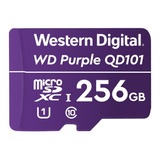 Cartão De Memória Micro Sd 256gb Intelbras 128tbw Wd Purple 