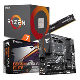 Kit Amd Ryzen 7 5800x  + Gigabyte B550m Aorus Elite + 8 Gb