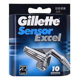 Blades Gillette Sensor Excel, 30 Unidades (paquete De 3 X 10