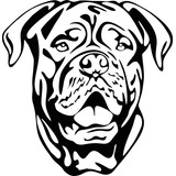 Calco Dogo De Burdeos - Perro - Vinilo - Sticker