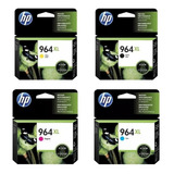 Pack 4 Tintas Hp 964xl Negro Y Colores Officejet 9020 9010