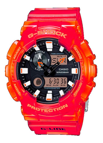 Reloj G-shock Gax-100msa-4adr Hombre Análogo-digital Color De La Correa Negro Color Del Fondo Blanco