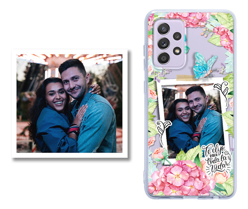 Funda Para Galaxy Flores Personalizada Con Foto Favorita