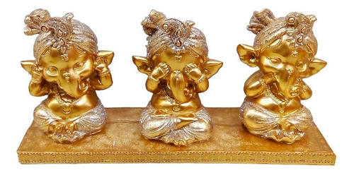 Estatua De Ganesha Set De 3 Estauta