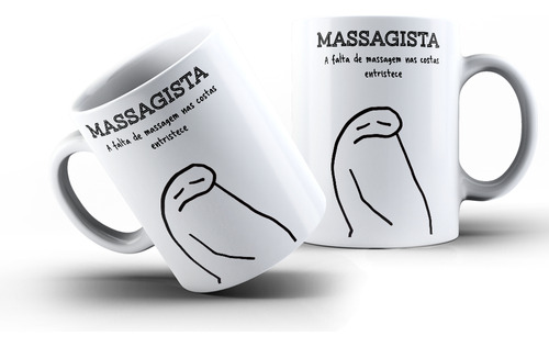 Caneca 325ml Porcelana Flork Profissão Engraçada!