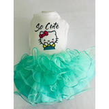 Vestido Para Perros Y Gatos, Tipo Playera Tutu, Hello Kitty.